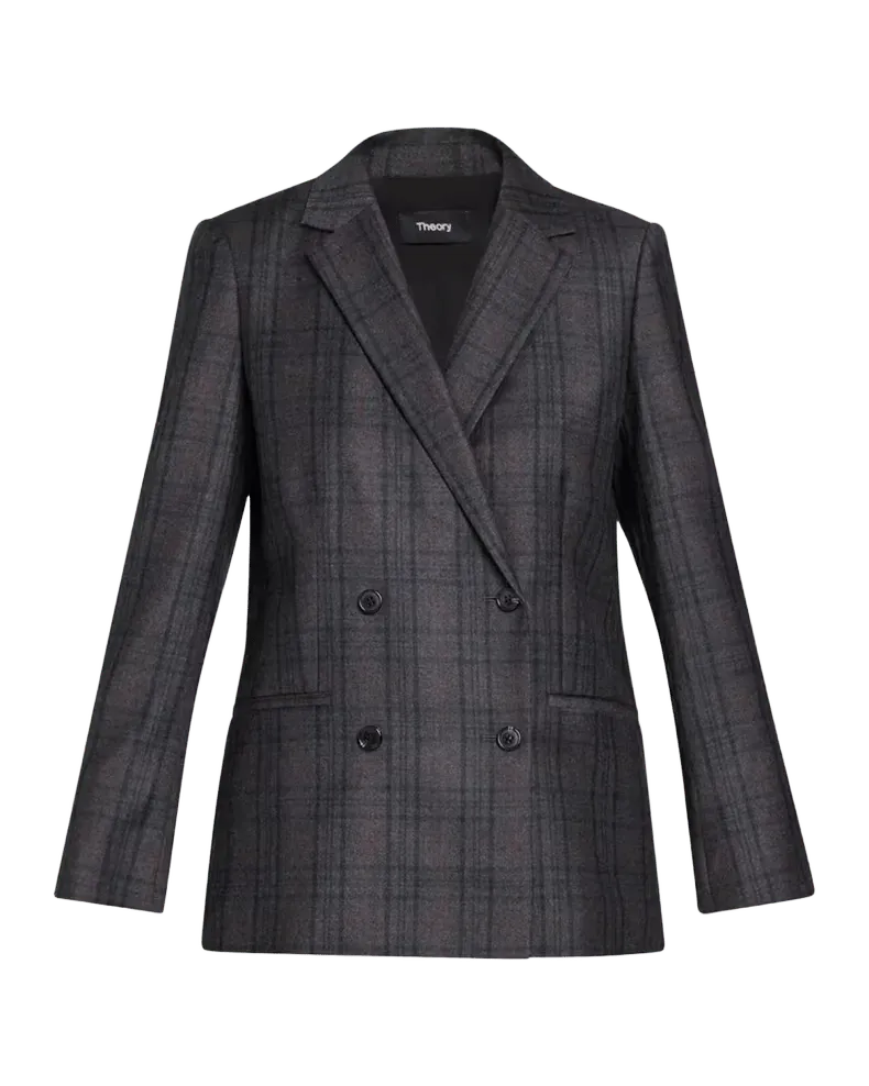 Relaxed Double-Breasted Jacket