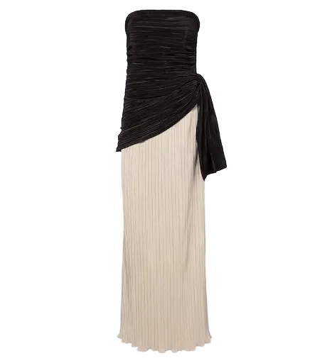 Laia plissé bustier dress
