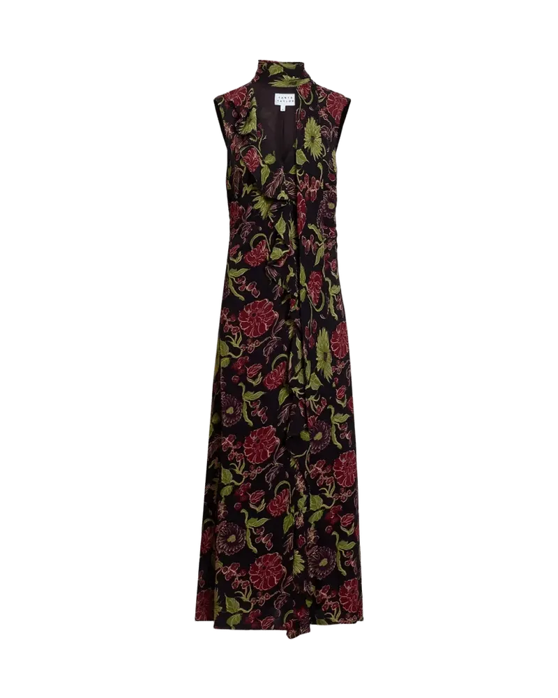 Amelia Dress in Dark Fig Floral