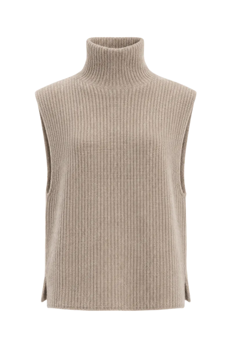 Amalfi Vest - Beige Melange