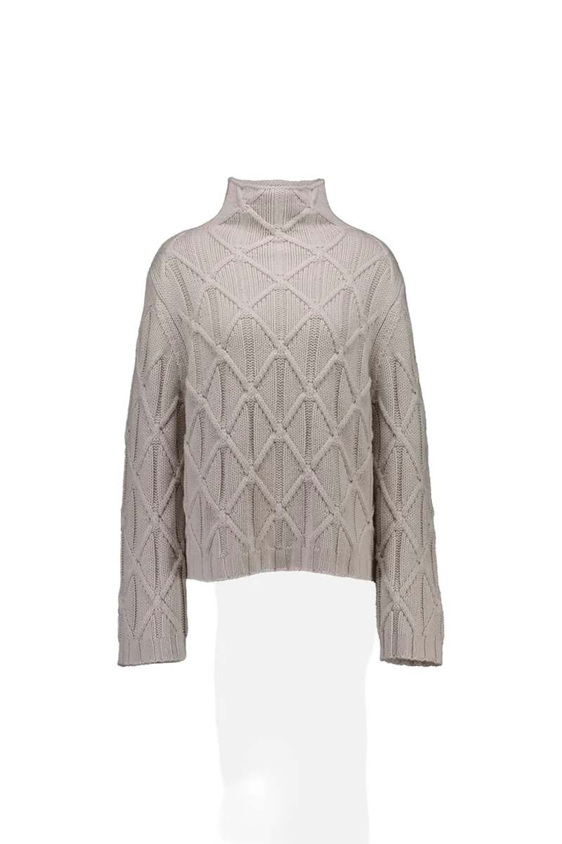 Woll-Mischung Pullover in Beige