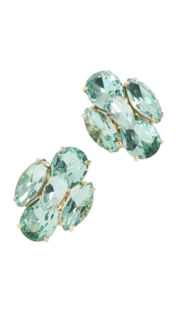 The Crystal Cluster Clip On Earrings