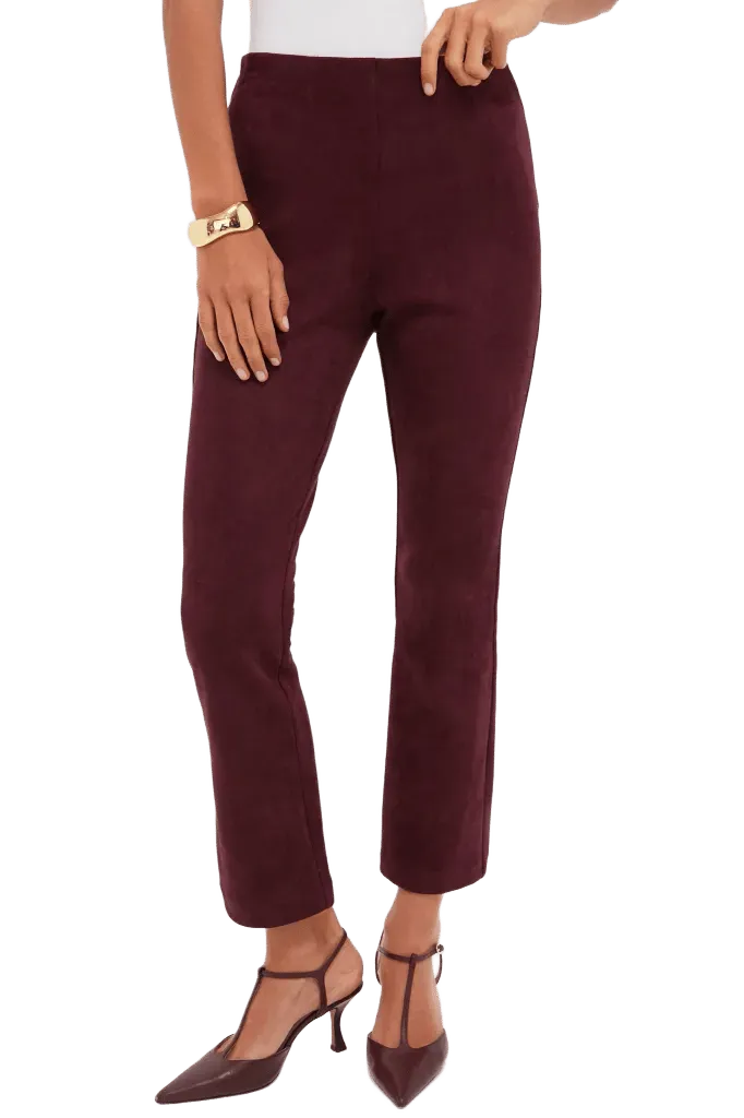 Winetasting Vegan Suede Ashford Pants
