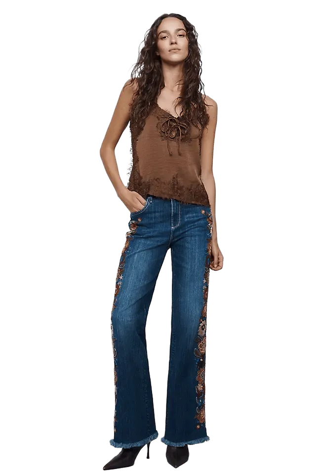 Driftwood Sienna Mid Rise Straight Leg Jeans