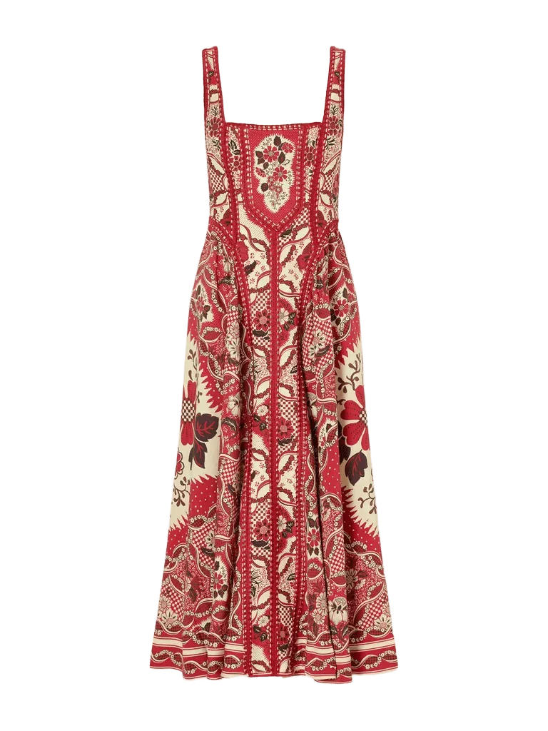 Kenny floral-print crepe midi dress