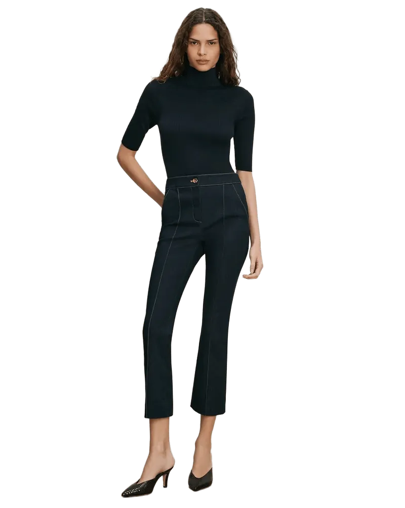 Kimra Denim Kick-Flare Pant