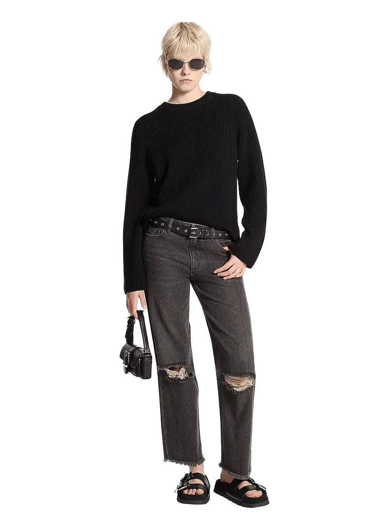 Ribbed Merino Wool Sweater