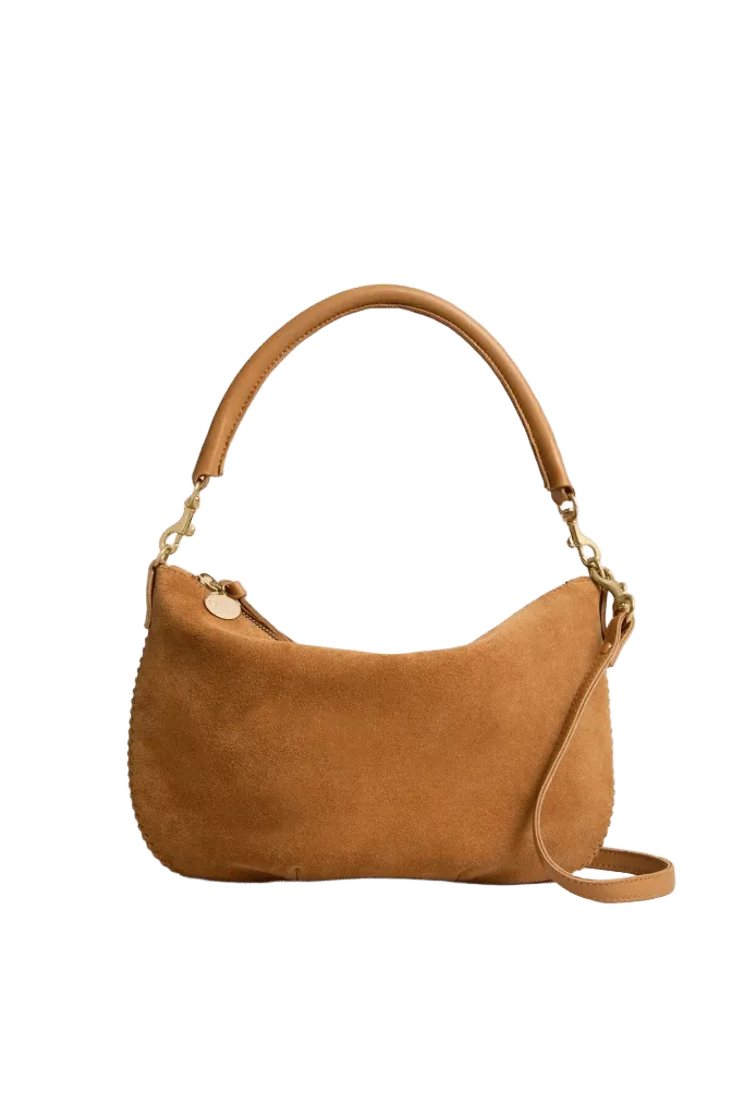Caramel Suede Petit Moyen Messenger