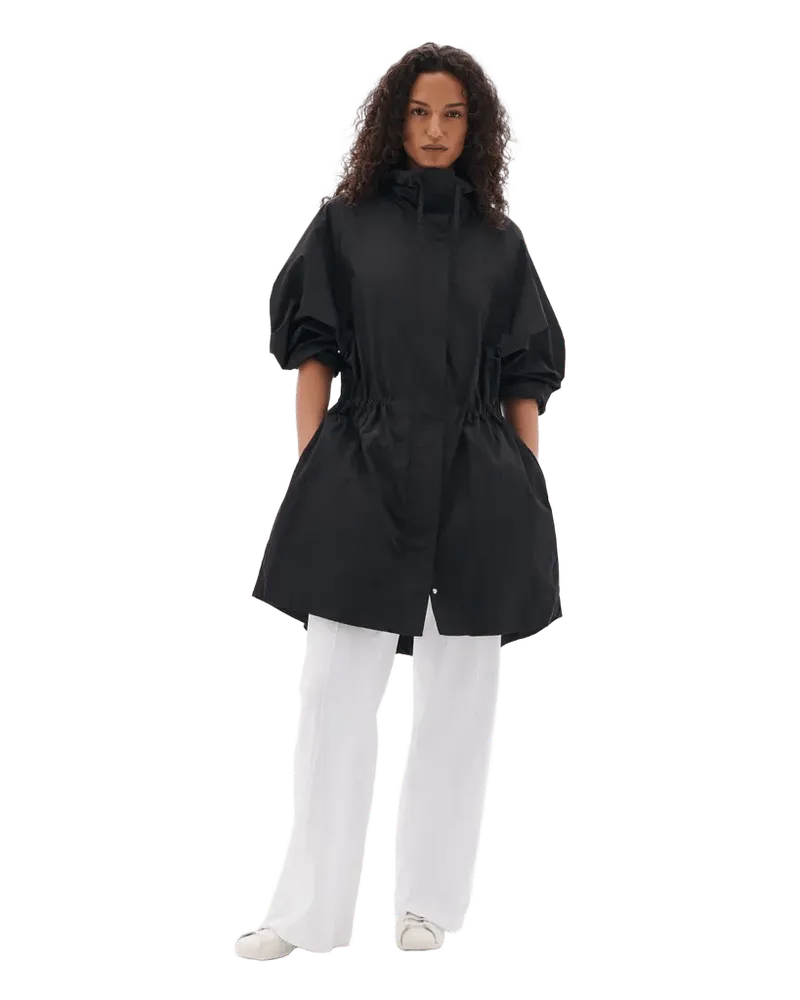 Recycled Nylon Anorak | Black