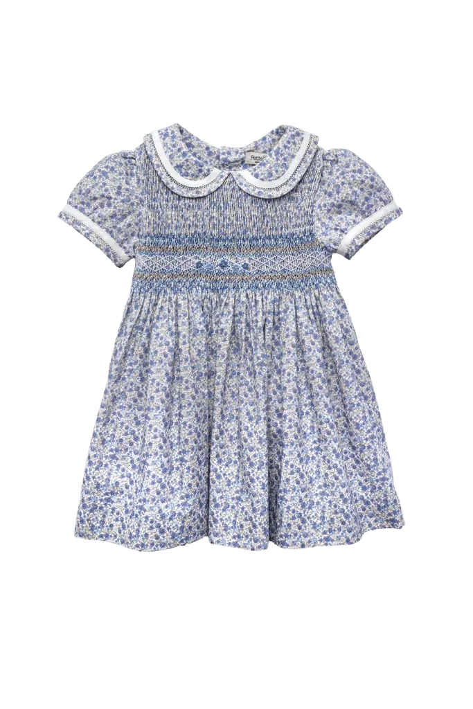 Eleonore Dress in Sapphire Wildflowers