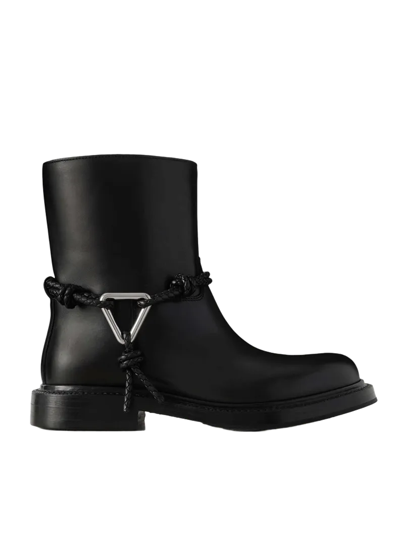James leather ankle boots