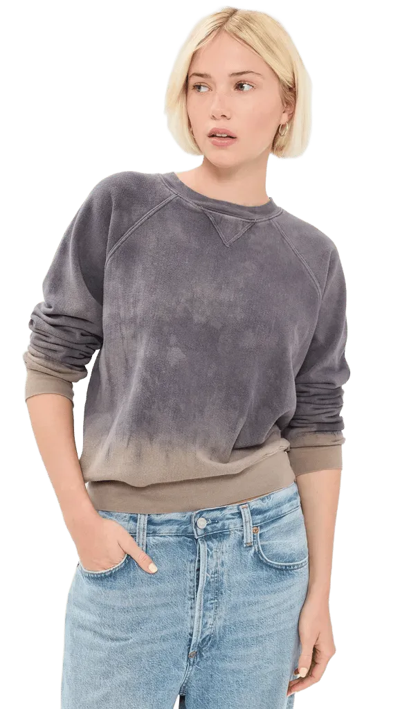 Dip Dye Crew Neck Sweatshirt