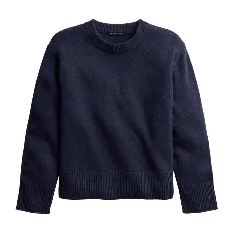Cashmere Crew Neck Sweater - Navy