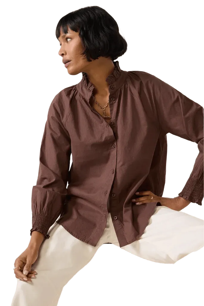 Ruffle Neck Shirt