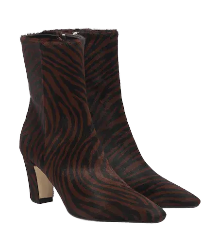 Maris printed calf hair ankle boots