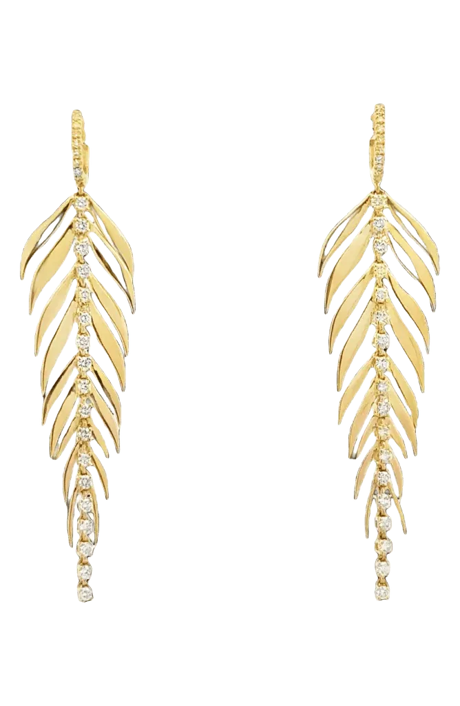 Bahia 18k Gold Drop Earrings