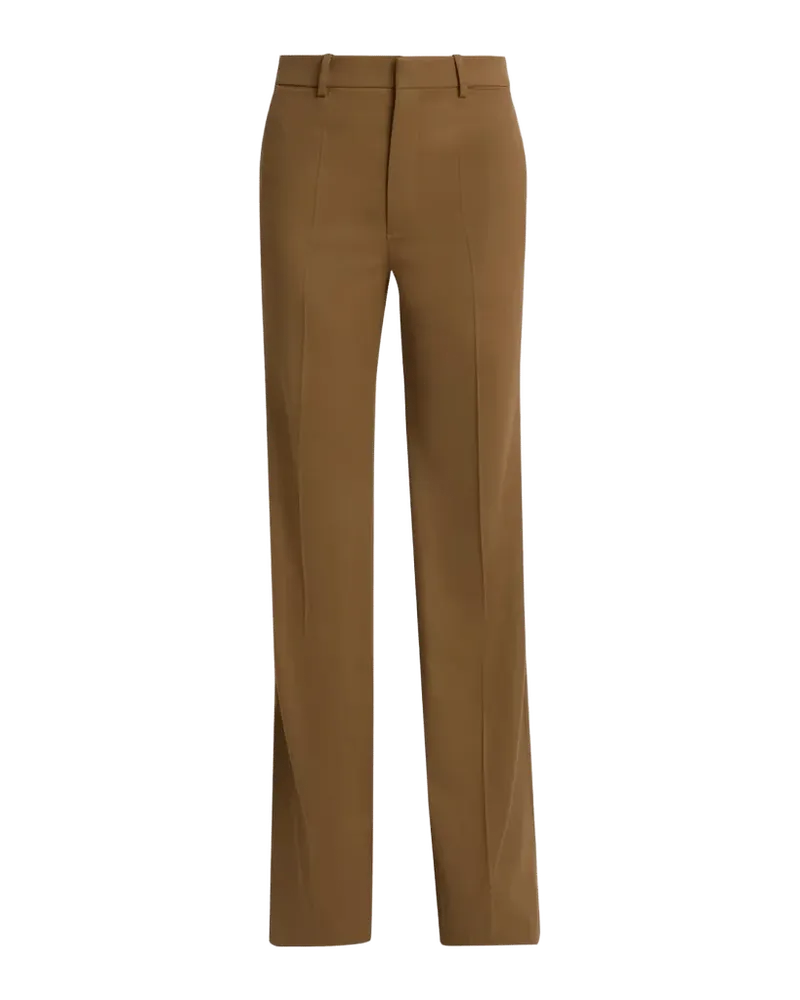 Virgin Wool Straight-Leg Trousers
