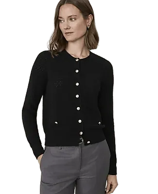 Pointelle Stitch Cardigan