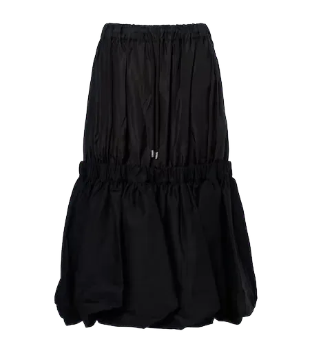 Tiered midi skirt