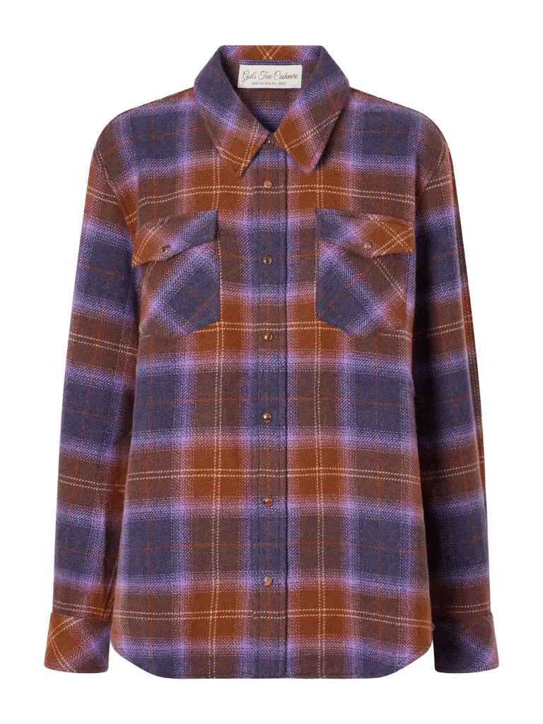 Vulcan checked cashmere shirt