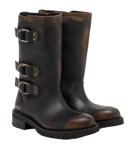 Kurt leather biker boots