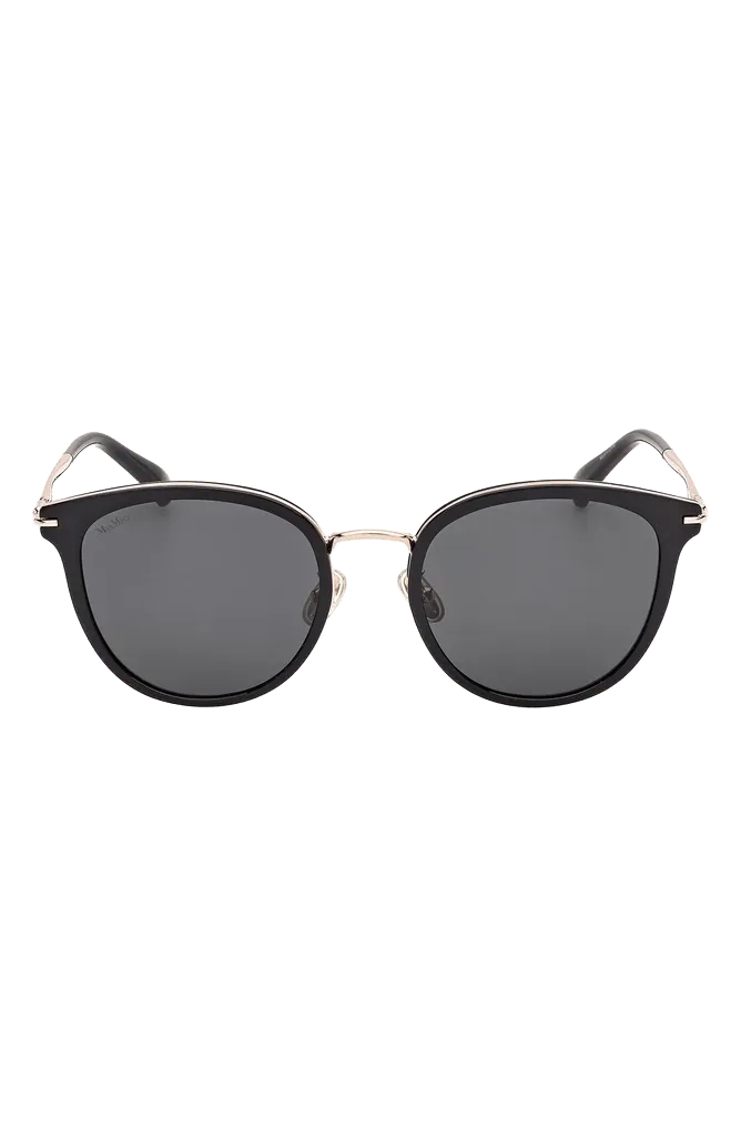 Max Mara 55mm Round Sunglasses (Women)