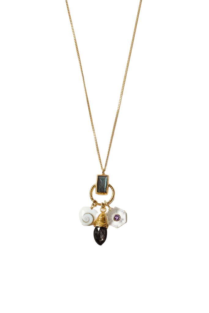 Trio Charm Necklace Multi