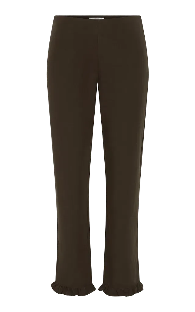 Cotton Baby Frill Cropped Pants