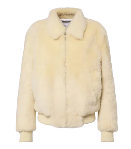 Shearling blouson jacket