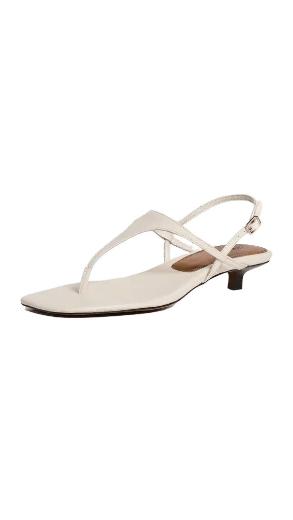 The Chiara Kitten Heel Slingback Sandals