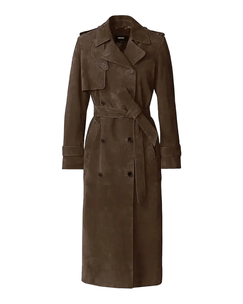 Gael Maxi Suede Trench Coat