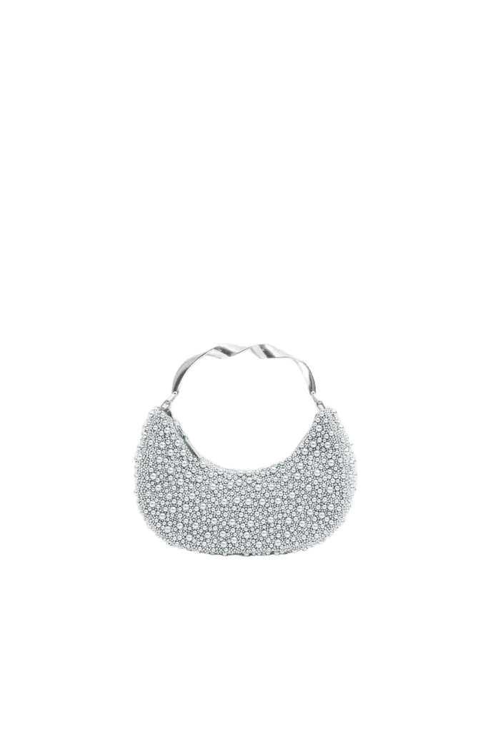 Evelyn Beaded Crescent Bag