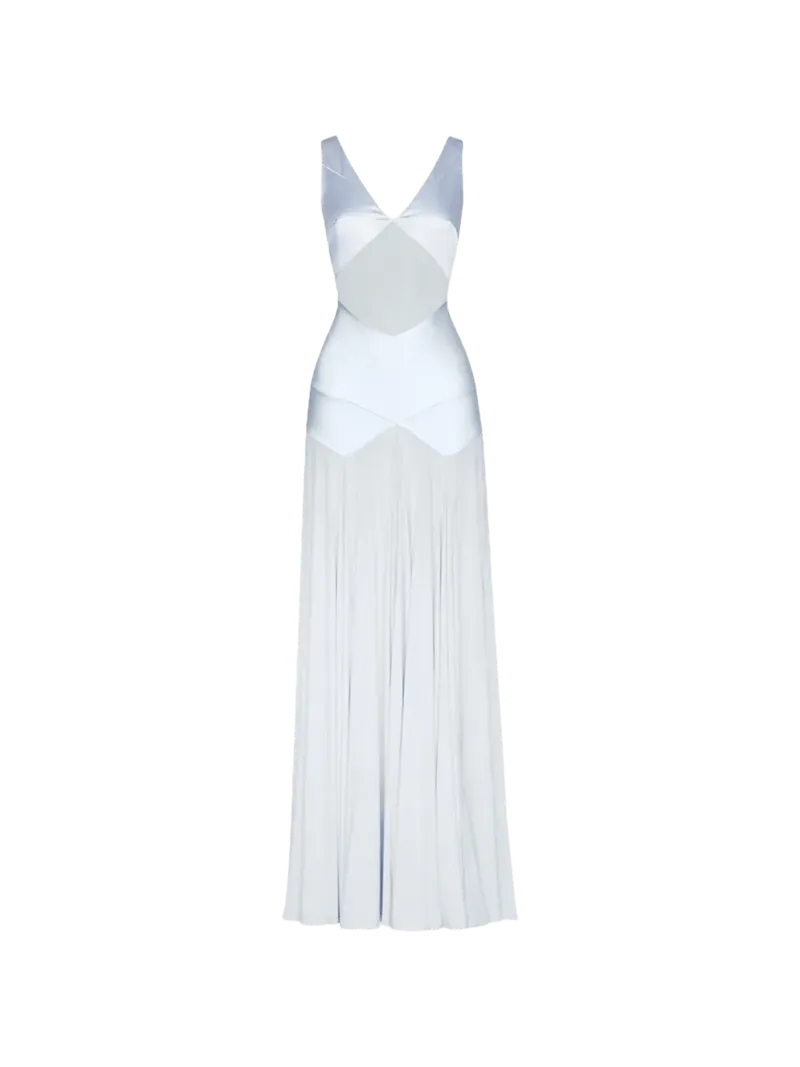 Self-Portrait Satin Maxi Dress