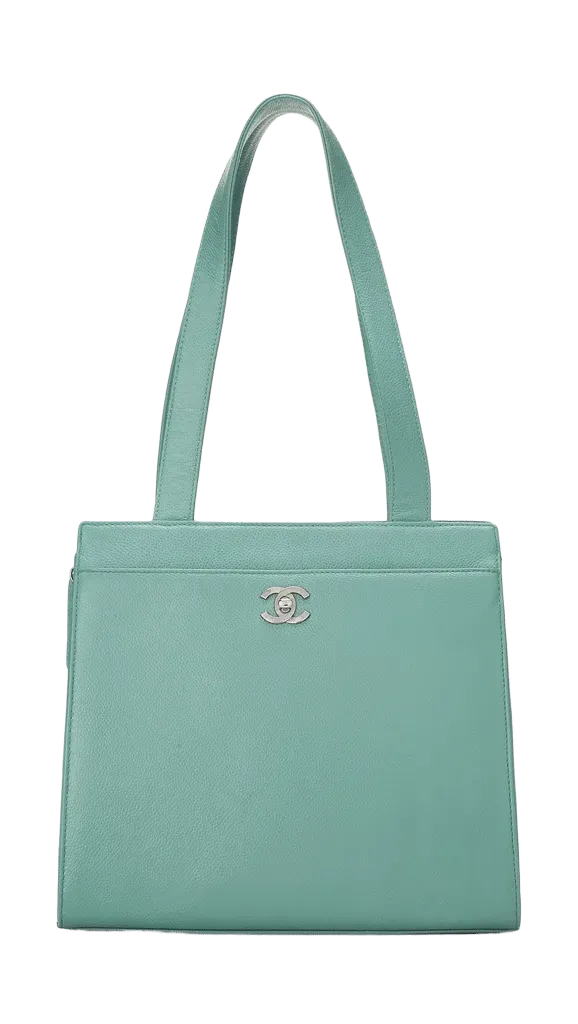 Chanel Green Caviar Medium Tote