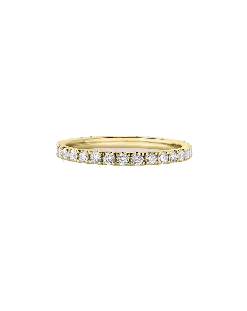 50/50 Perfect Pave Black + White Lab Diamond Ring
