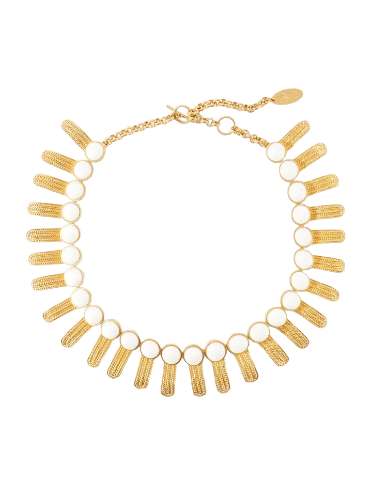 Orofina embellished gold-tone necklace