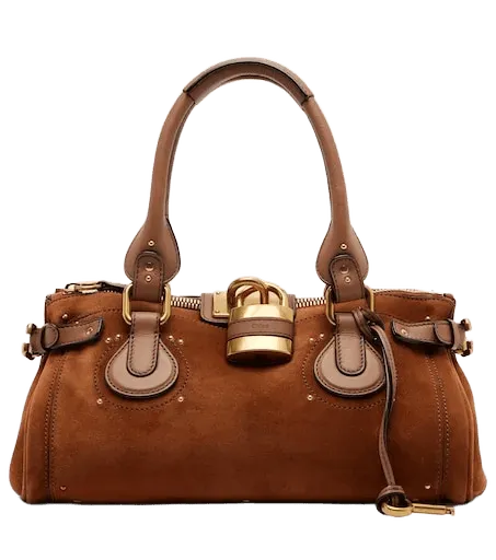 Paddington suede shoulder bag