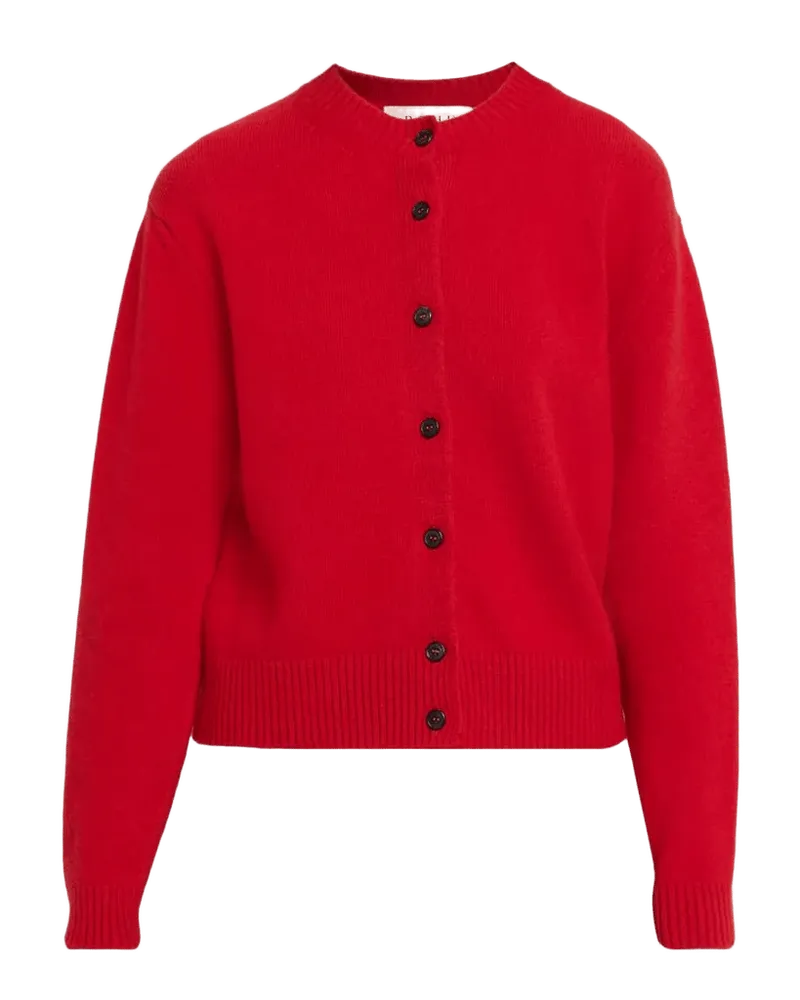 Classic Crewneck Wool Cardigan