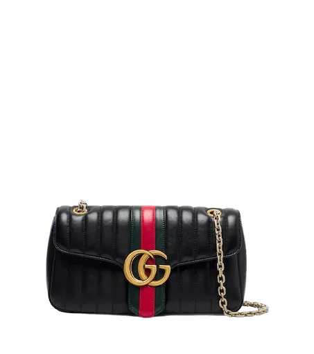 Jetset GG Marmont Medium leather shoulder bag