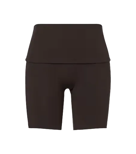 Foldover biker shorts