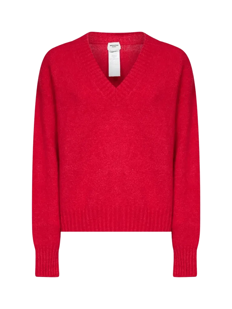 Weekend Max Mara Visita Sweater — Red