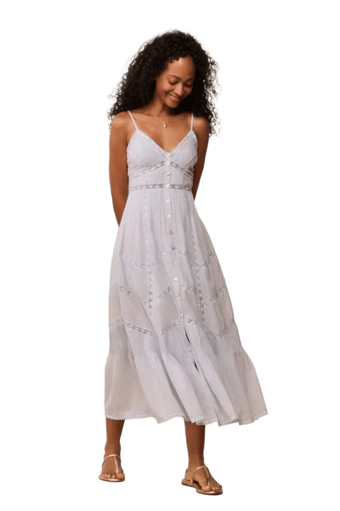 Esilda Heritage Cotton Midi Dress