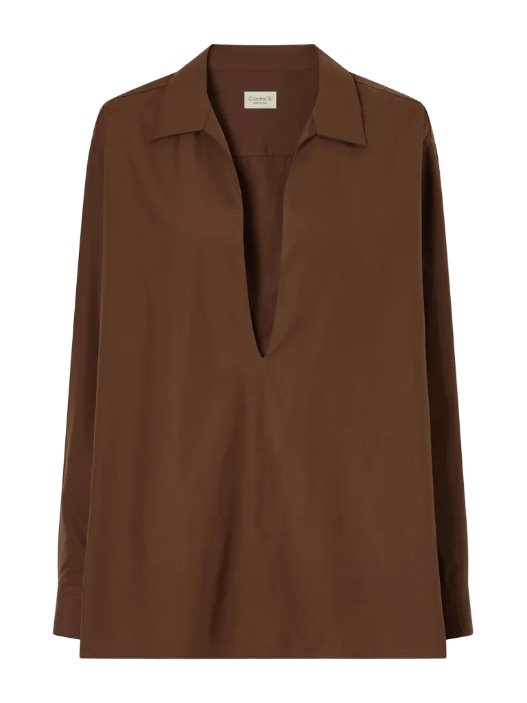 Cotton-poplin shirt