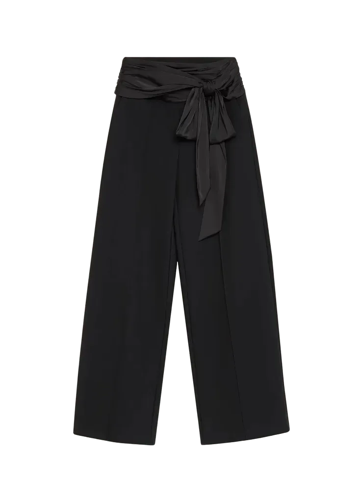Romilly Cummerbund Wide-Leg Trousers