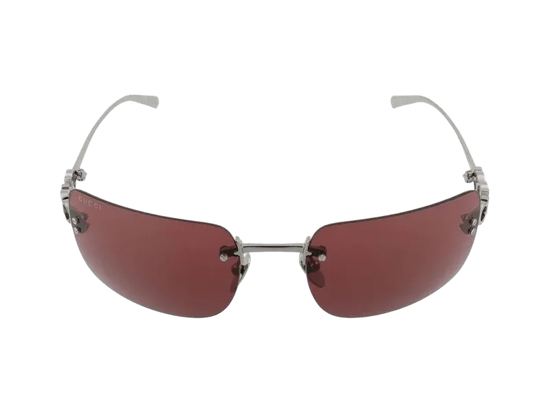 Gucci GG2038S Rimless Sunglasses — Red