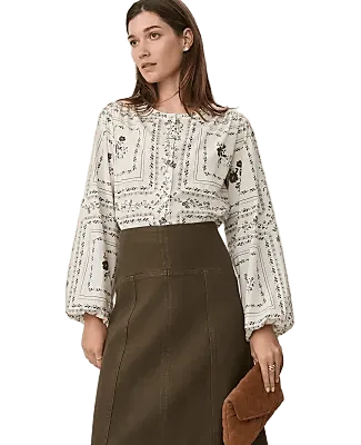Weekend Floral Blouson Sleeve Blouse