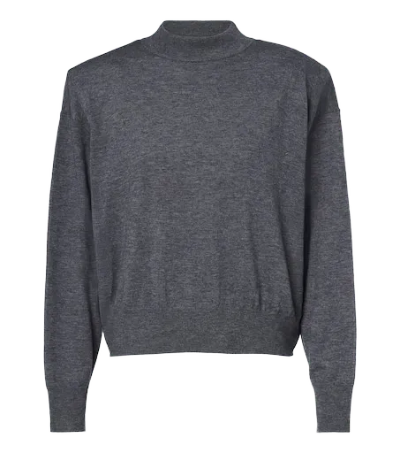 Rue wool-blend mockneck sweater