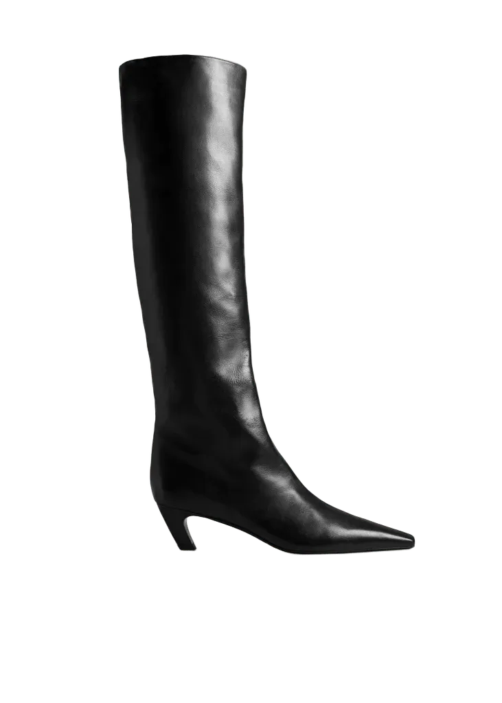 Davis Boot in Black Leather