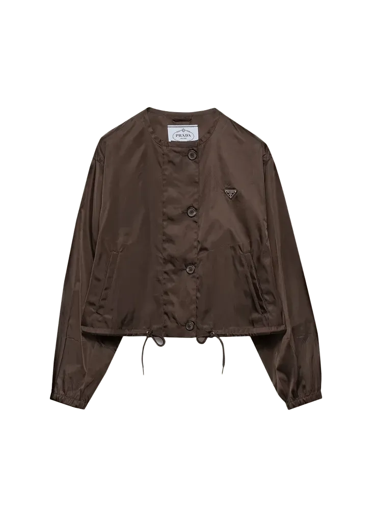 Logo Drawstring Hem Jacket