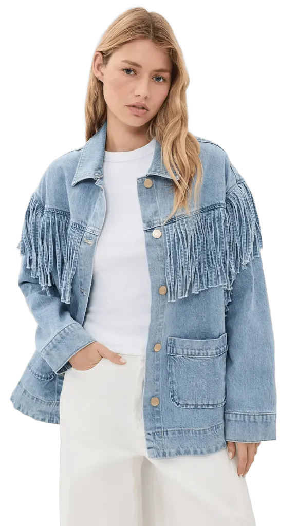 Western Denim Fringe Jacket